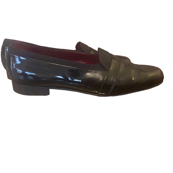 Bally Men's Made In Italy Banner Formal Tuxedo Loafers 12 - Picture 6 of 10
